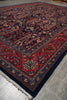 Load image into Gallery viewer, 7 x 10 Navy Blue Fine Persian Sarouk Bijar Rug 72326