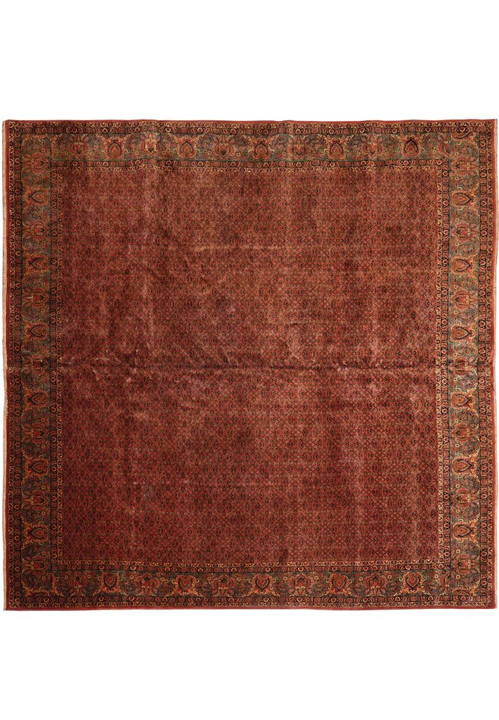 12.10 x 13.4 Square Persian Bijar Herat Rug Iran Large Rug