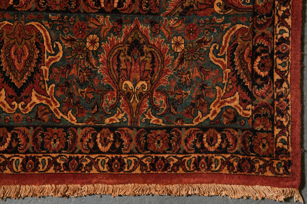 13 x 13.4 Square Persian Bijar Herat Rug Iran Large Rug #F-4501