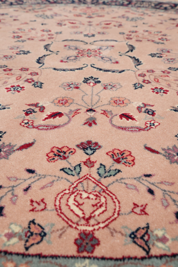 5 x 5 Round New Wool Handmade Rug #F-4199