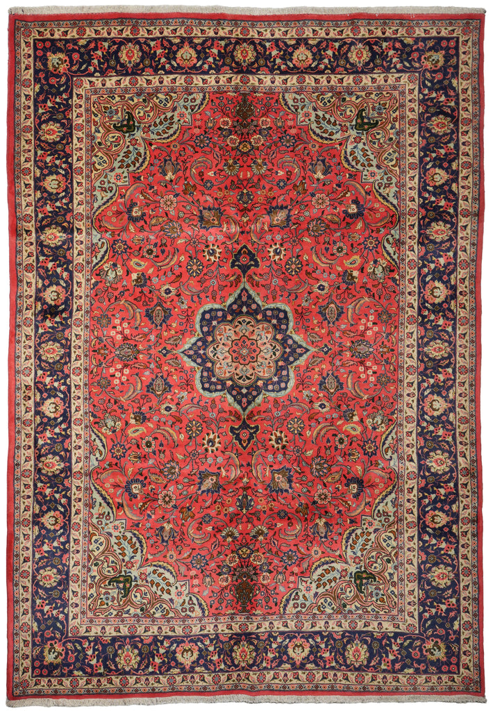 7.4 x 10.4 Fine Kork Wool Persian Qom Rug 72367