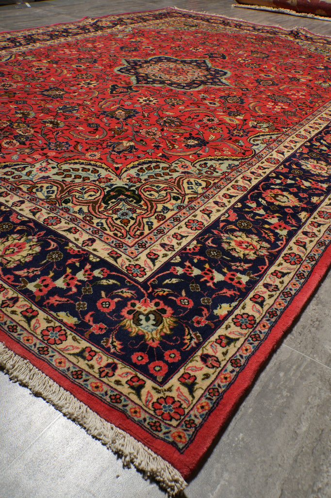 7.4 x 10.4 Fine Kork Wool Persian Qom Rug 72367