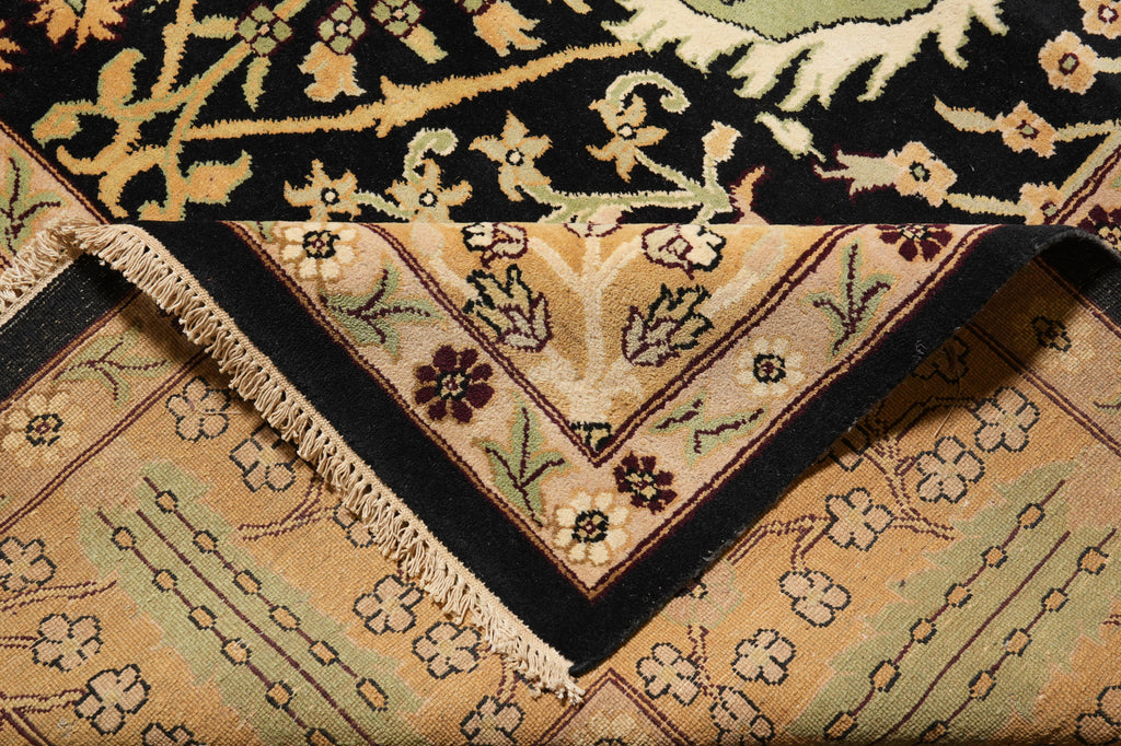14 x 20 Large Hand-Knotted Chobi Peshawar Zigler Rug Black #F-4502