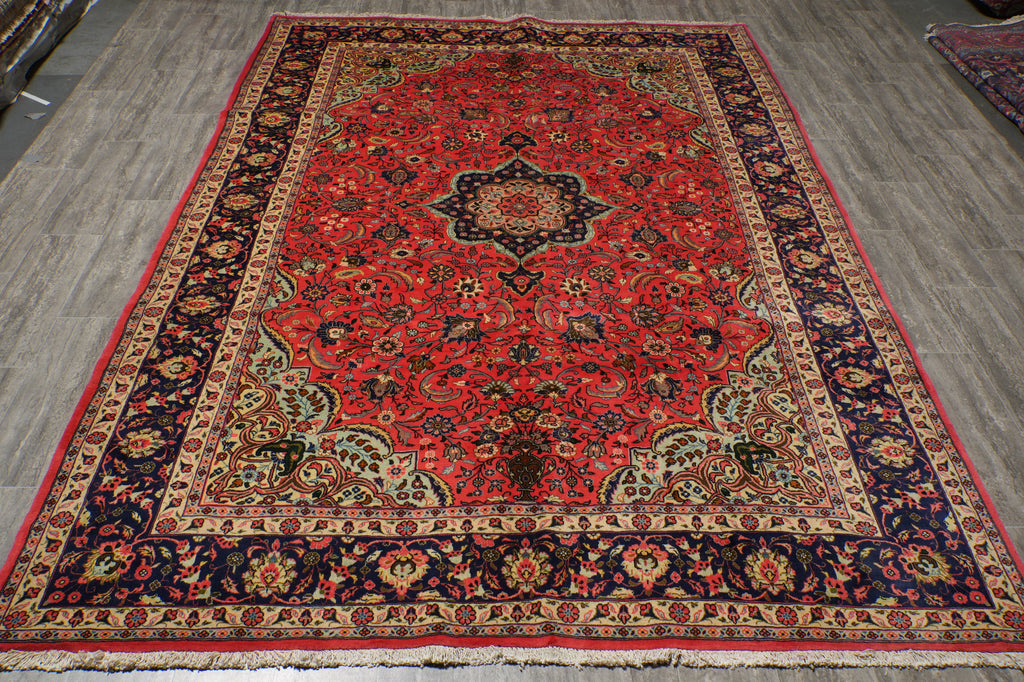 7.4 x 10.4 Fine Kork Wool Persian Qom Rug 72367