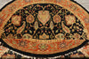 Load image into Gallery viewer, 6 x 6 Round Handmade Jaipur Rug Black Coral #F-4201