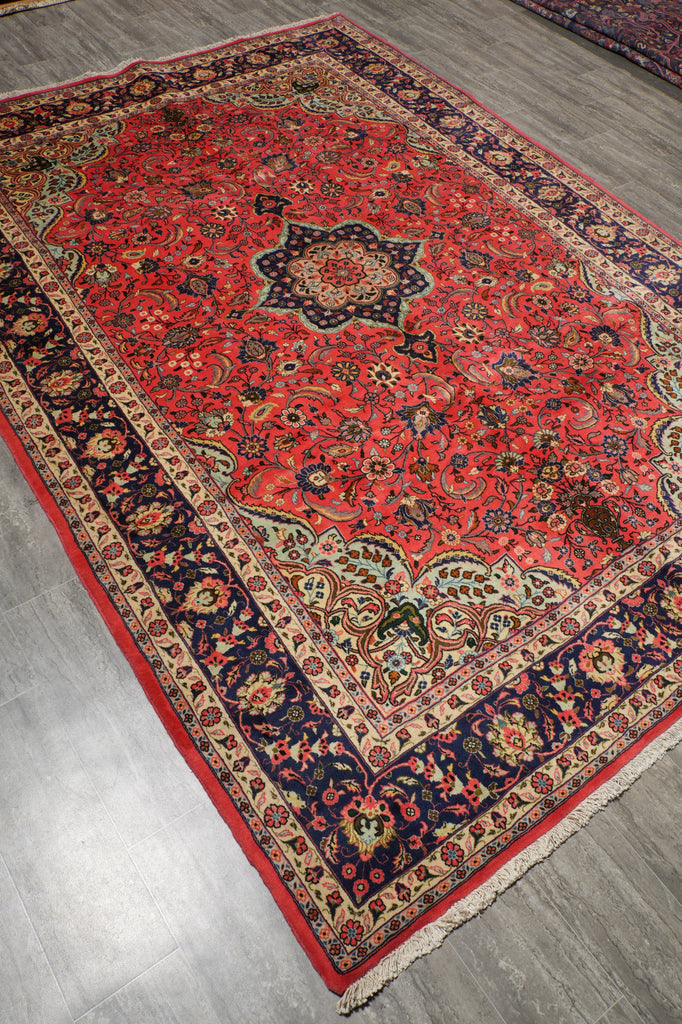 7.4 x 10.4 Fine Kork Wool Persian Qom Rug 72367