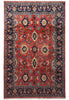 Load image into Gallery viewer, 7 x 10.6 Salmon Pink Fine Persian Mahal Rug 72327