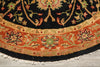 Load image into Gallery viewer, 6 x 6 Round Handmade Jaipur Rug Black Coral #F-4201