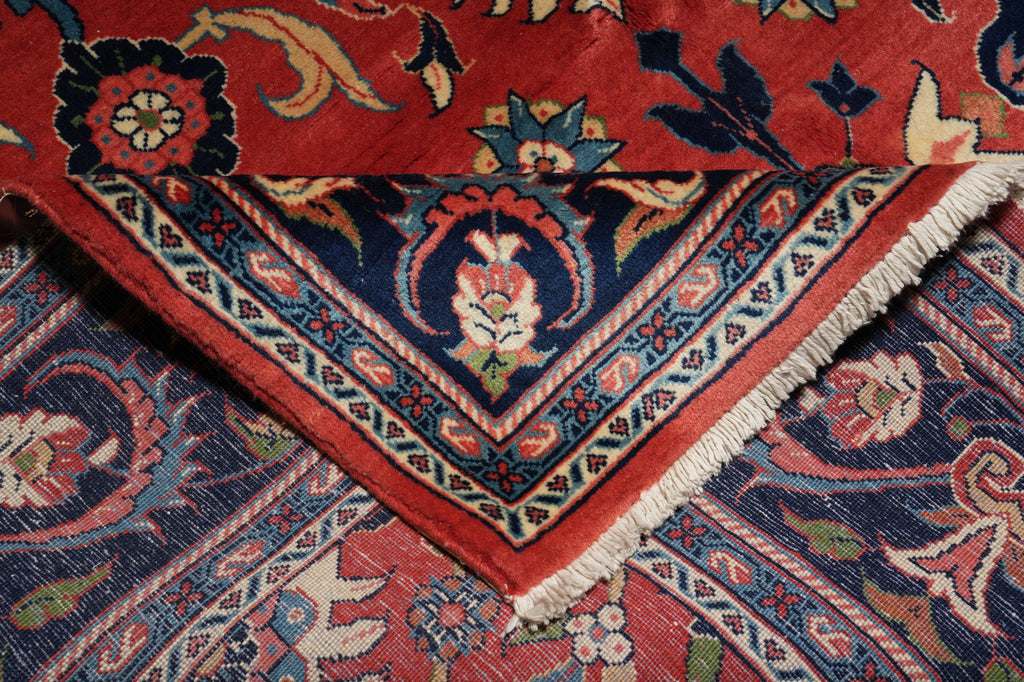 7 x 10.6 Salmon Pink Fine Persian Mahal Rug 72327