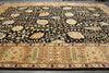 Load image into Gallery viewer, 14 x 20.2 Large Hand-Knotted Chobi Peshawar Zigler Rug Black