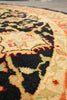 Load image into Gallery viewer, 6 x 6 Round Handmade Jaipur Rug Black Coral #F-4201