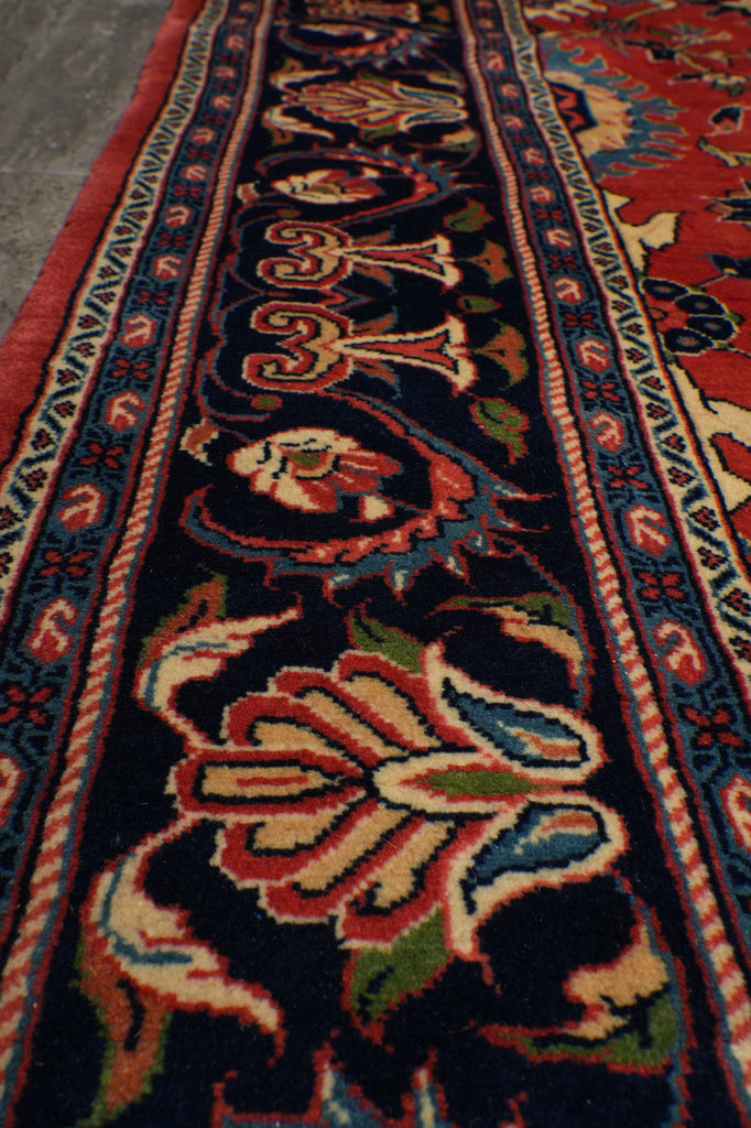 7 x 10.6 Salmon Pink Fine Persian Mahal Rug 72327