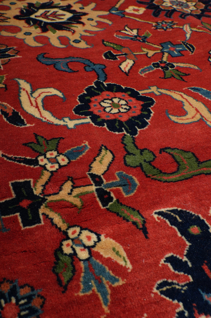 7 x 10.6 Salmon Pink Fine Persian Mahal Rug 72327