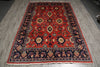 Load image into Gallery viewer, 7 x 10.6 Salmon Pink Fine Persian Mahal Rug 72327