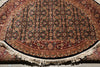 Load image into Gallery viewer, 6 x 6 Round Wool and Silk Quality Handmade Mahi Herati Tabriz Rug #F-4202