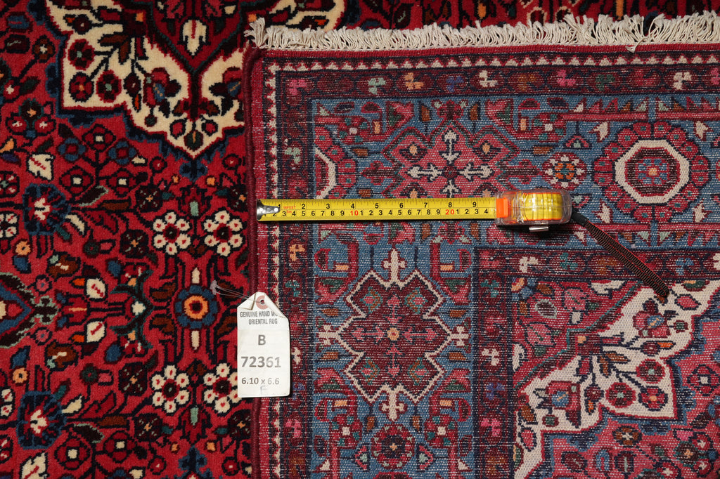 7 x 6.6  Square Fine Persian Lilihan Sarouk Rug  CLEARANCE SALE  72361