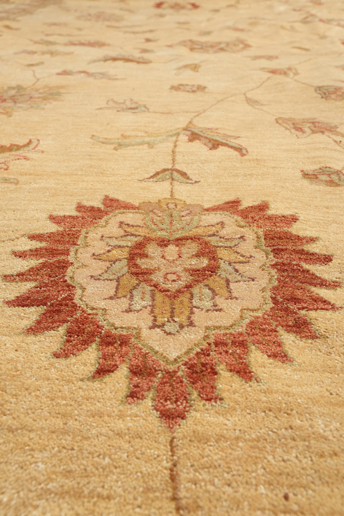 14 x 24 Oversize Chobi Peshawar Zigler Rug Natural Wool #PIX-10885