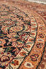Load image into Gallery viewer, 6 x 6 Round Wool and Silk Quality Handmade Mahi Herati Tabriz Rug #F-4202