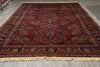 Load image into Gallery viewer, 10 x 16.2 Antique Persian Sarouk Mohajeran Rug Burgundy Mahogany 1930's