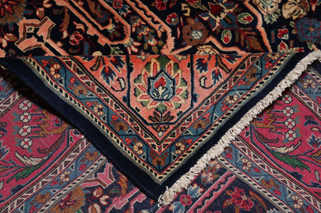 7' x 10' Navy Blue Fine Persian Bijar Rug 72422