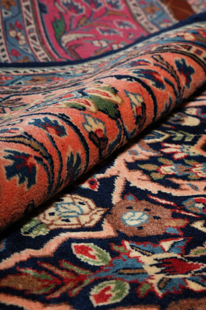 7' x 10' Navy Blue Fine Persian Bijar Rug 72422