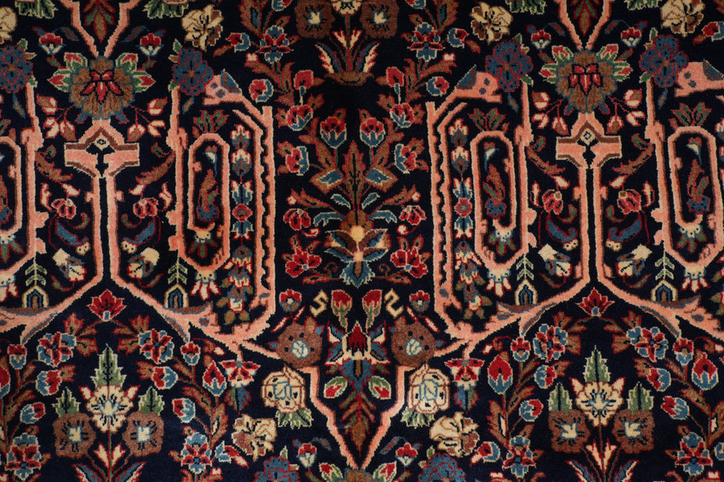 7' x 10' Navy Blue Fine Persian Bijar Rug 72422