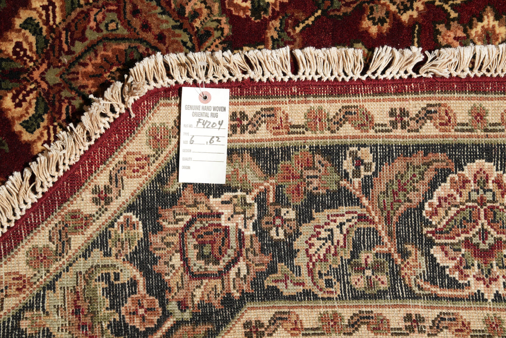 6 x 6 Octagonal Handmade Wool Jaipur Rug #F-4204
