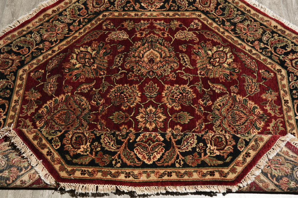 6 x 6 Octagonal Handmade Wool Jaipur Rug #F-4204