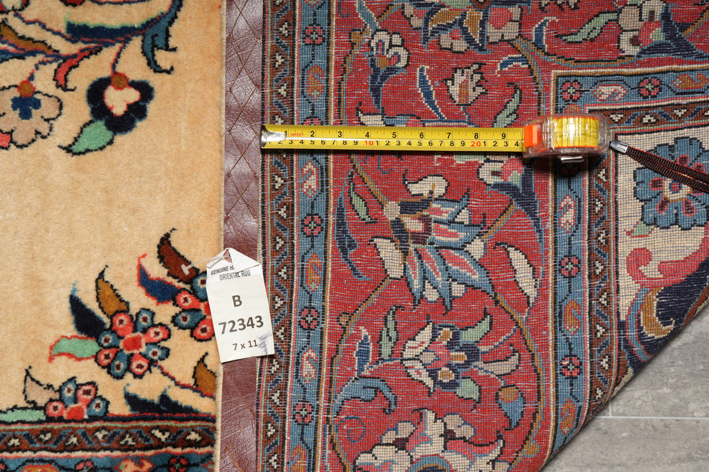 7 x 11 Fine Persian Sarouk Rug #B-72343