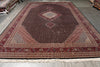 Load image into Gallery viewer, 18 x 18.3 High Quality Wool and Silk Mahi Tabriz Rug Black #PIX-5801