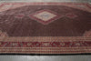 Load image into Gallery viewer, 18 x 18.3 High Quality Wool and Silk Mahi Tabriz Rug Black