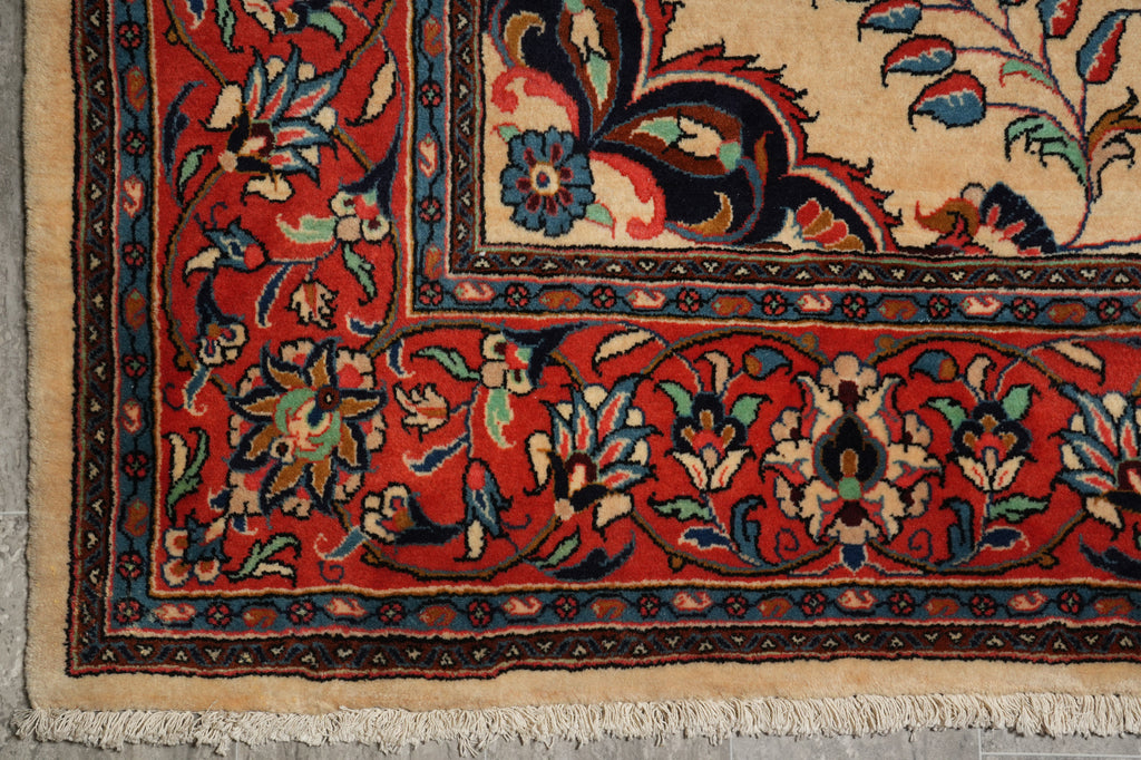 7 x 11 Fine Persian Sarouk Rug #B-72343