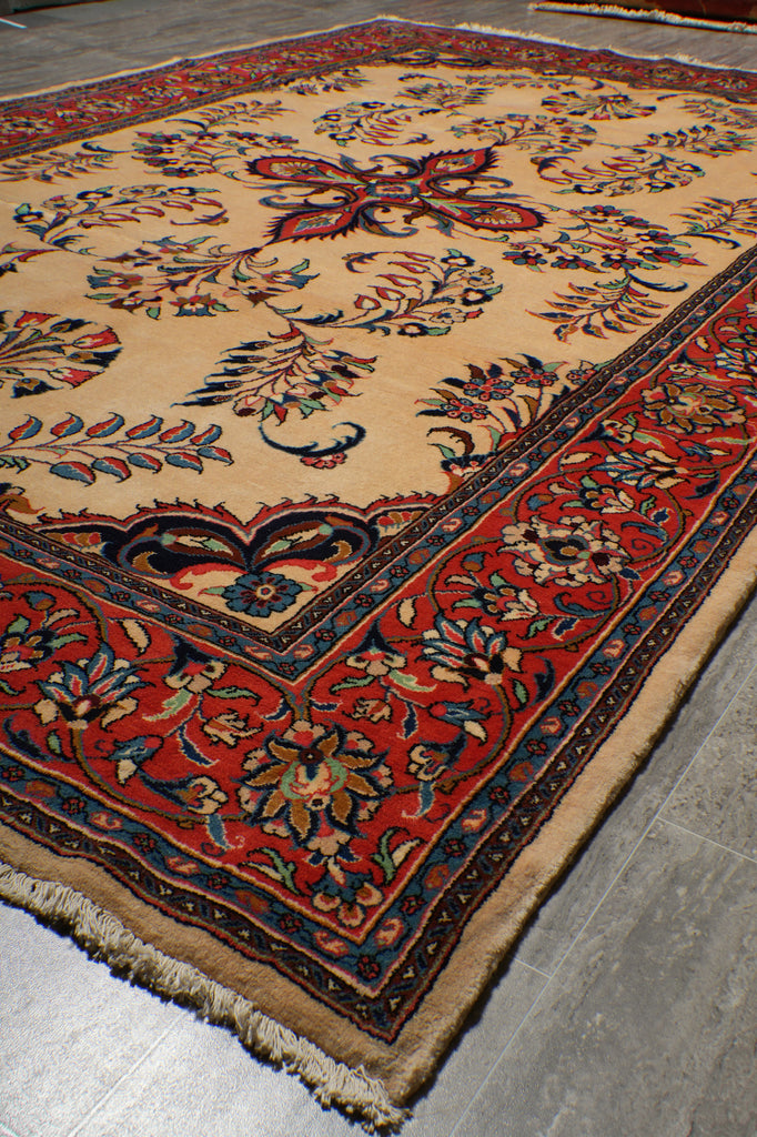 7 x 11 Fine Persian Sarouk Rug #B-72343