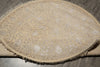 Load image into Gallery viewer, 6 x 6 Round handmade Wool and Silk Two Tone Muted Contemporary Transitional Rug  #F-4205