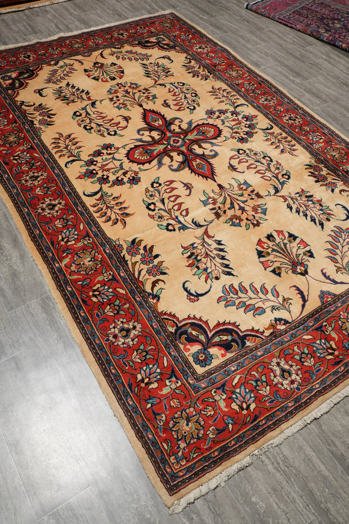 7 x 11 Fine Persian Sarouk Rug #B-72343