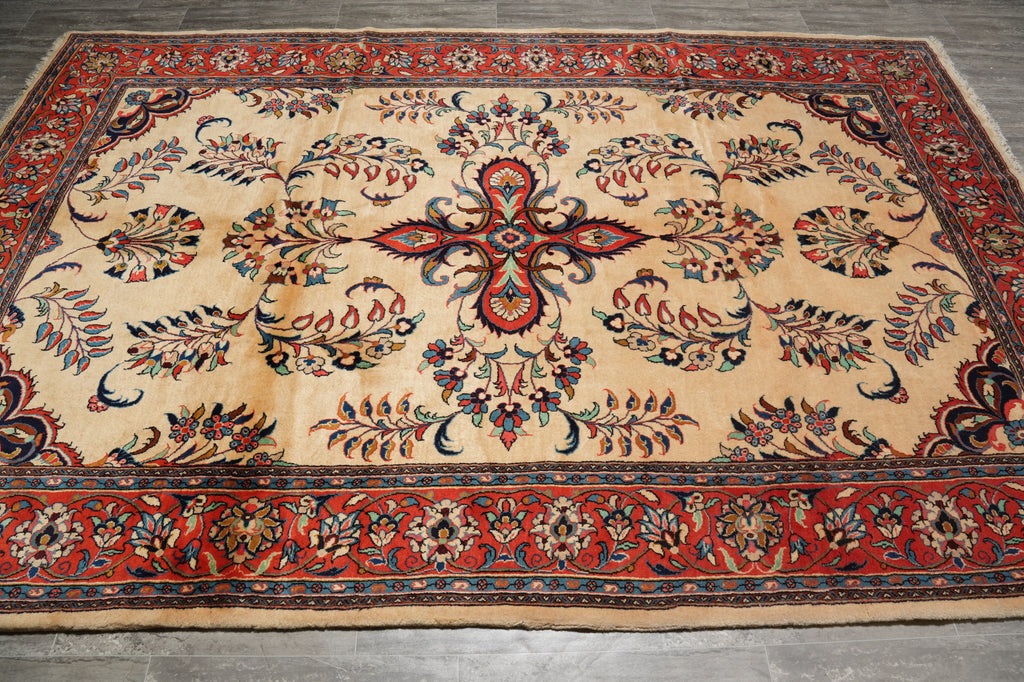 7 x 11 Fine Persian Sarouk Rug #B-72343