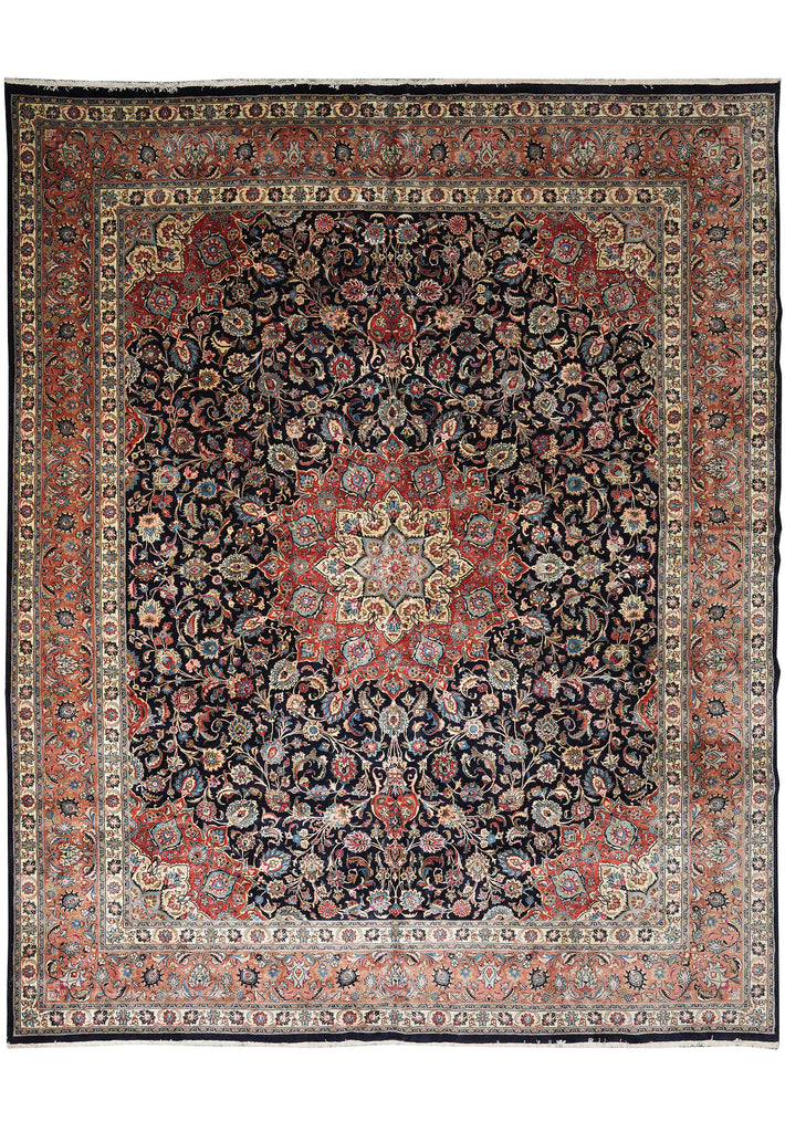 13 x 16.3 Authentic Persian Wool Sarouk Tabriz Rug 