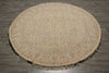 Load image into Gallery viewer, 6 x 6 Round handmade Wool and Silk Two Tone Muted Contemporary Transitional Rug 