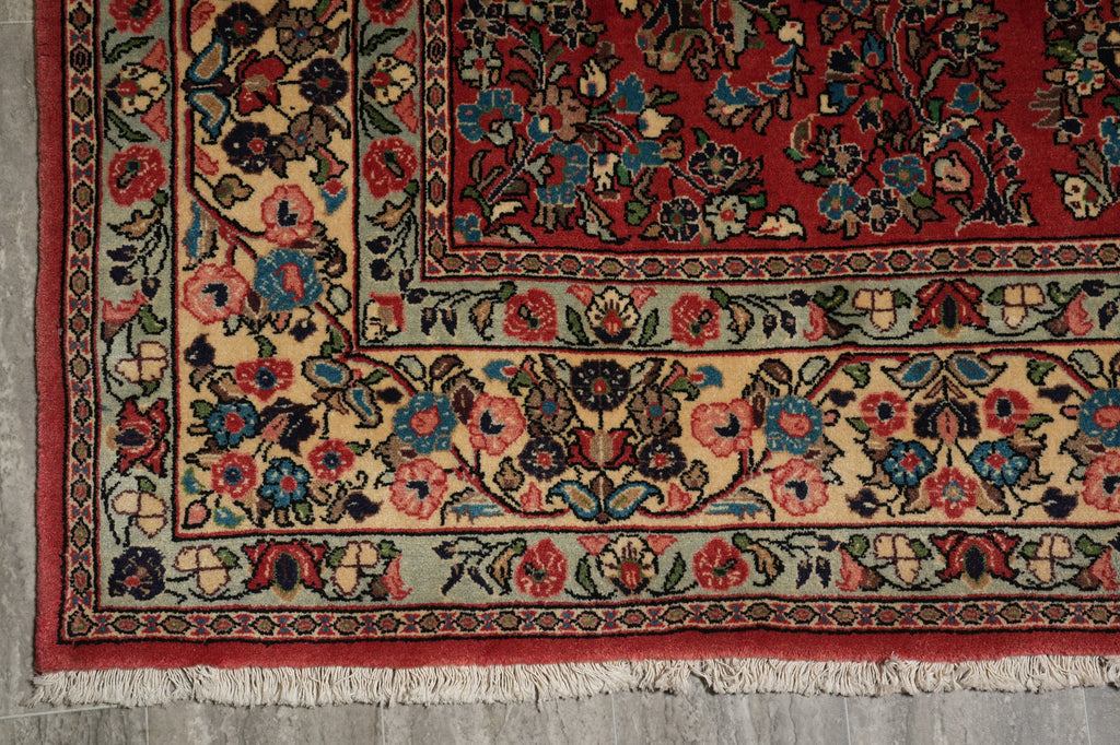 7 x 7 Fine Persian Sarouk Rug - Iran #B-72444
