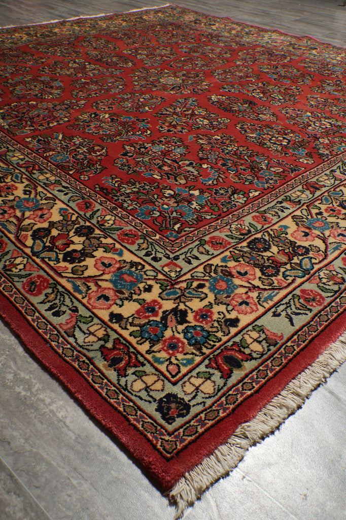 7 x 7 Fine Persian Sarouk Rug - Iran #B-72444
