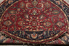 Load image into Gallery viewer, 6 x 6 Round Handmade Jaipur Rug Burgundy Black #F-4206