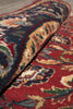 Load image into Gallery viewer, 6 x 6 Round Handmade Jaipur Rug Burgundy Black #F-4206