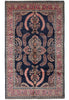 Load image into Gallery viewer, 7 x 11 Royal Blue Fine Persian Lilihan Sarouk Rug 72309