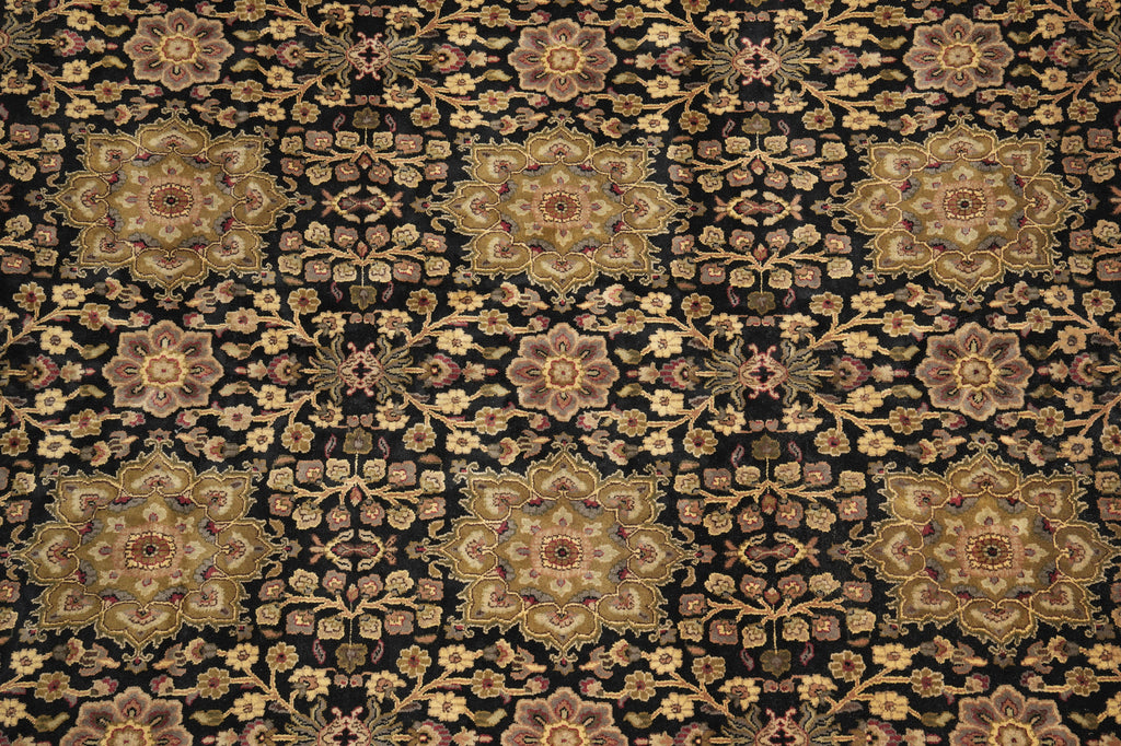 12 x 18 Black Hand-Knotted Wool Jaipur Rug #PIX-16238