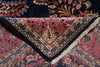 Load image into Gallery viewer, 7 x 11 Royal Blue Fine Persian Lilihan Sarouk Rug 72309