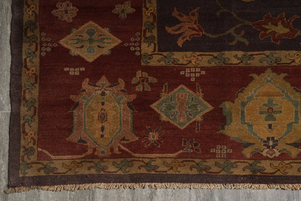 10 x 13 Hand-Knotted Jaipur Rug Brown #PIX-17376