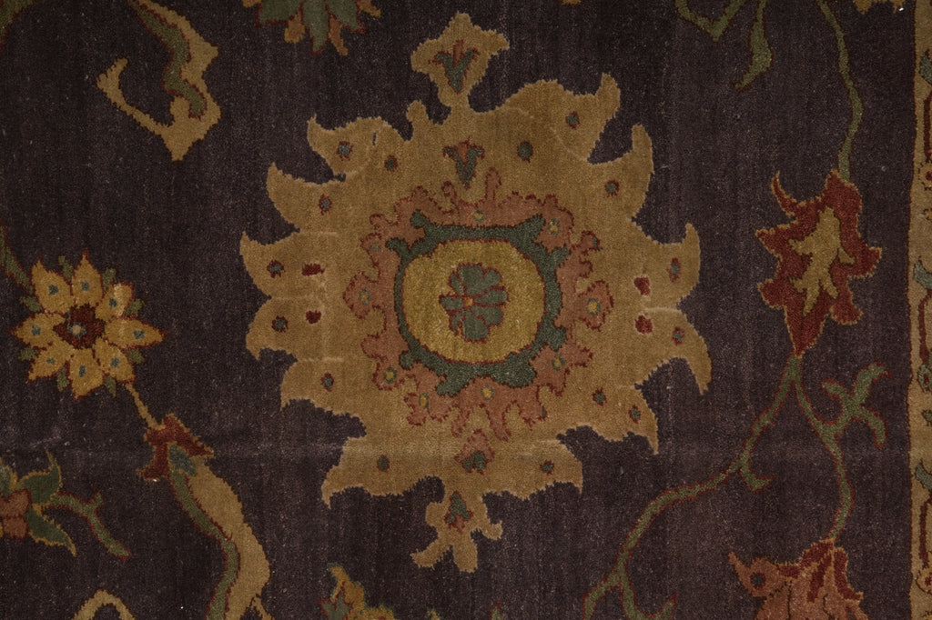 10 x 13 Hand-Knotted Jaipur Rug Brown #PIX-17376
