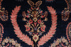 Load image into Gallery viewer, 7 x 11 Royal Blue Fine Persian Lilihan Sarouk Rug 72309