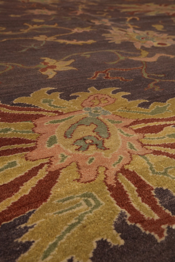 10 x 13 Hand-Knotted Jaipur Rug Brown #PIX-17376