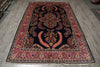 Load image into Gallery viewer, 7 x 11 Royal Blue Fine Persian Lilihan Sarouk Rug 72309